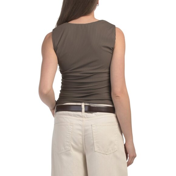 SUNDAY EDITION Coco Square Neck Basic Top - Picture 2 of 2